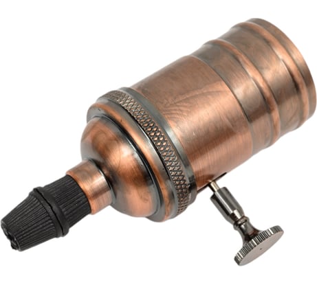 Подвесной патрон TDM ELECTRIC Е27 с выключателем, металлический "Лофт", медь SQ0335-0069