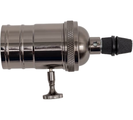 Подвесной патрон TDM ELECTRIC Е27 с выключателем, металлический "Лофт", черный SQ0335-0067