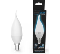 Лампа Gauss Свеча на ветру 6.5W 550lm 6500K E14 LED 104101307