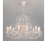Подвесной светильник Eurosvet 3305 12 белый с золотом/прозрачный хрусталь Strotskis 00000063410 1