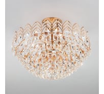 Потолочный светильник Eurosvet 3649 6 золото/прозрачный хрусталь Strotskis 00000070225