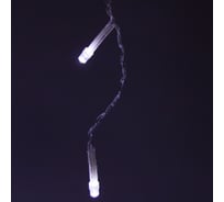 Гирлянда для дома Серпантин БАХРОМА Мерцание ш1,5м* в30/50 см 48 ламп LED, прозрачный провод, авторежим, IP-20, Белый 183-366