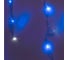 Гирлянда для дома Серпантин БАХРОМА Мерцание ш1,5м* в30/50см 48 ламп LED, прозрачный провод, авторежим, IP-20, Синий/Белый мерцает 725-0557 1