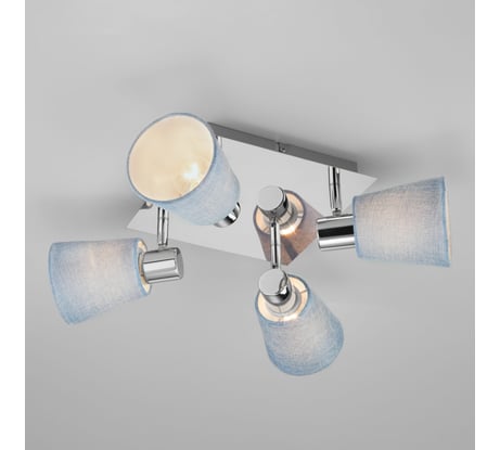 Потолочный светильник Eurosvet 20080 4 хром/голубой 00000086007