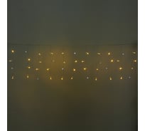 Гирлянда для дома Серпантин БАХРОМА Мерцание ш1,5м* в40 см 48 ламп LED, прозрачный провод, авторежим, IP-20, Теплый белый (белое мерцание) 725-985