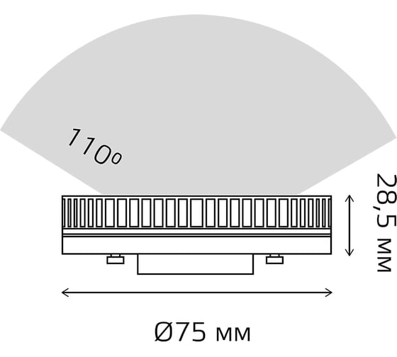 Лампа Gauss Basic GX53 9W 770lm 3000K диммируемая LED 20849192-D
