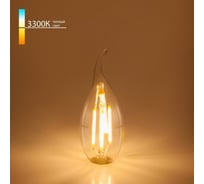 Светодиодная лампа Elektrostandard BLE1416 свеча на ветру 7W 3300K E14 (CW35 прозрачный) a049138