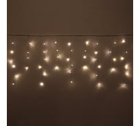 Гирлянда для улицы Серпантин БАХРОМА ш3м* в40/60см 100 ламп LED, прозрачный провод, 8 режим, IP-54, Теплый белый (возможность соединения) 183-485