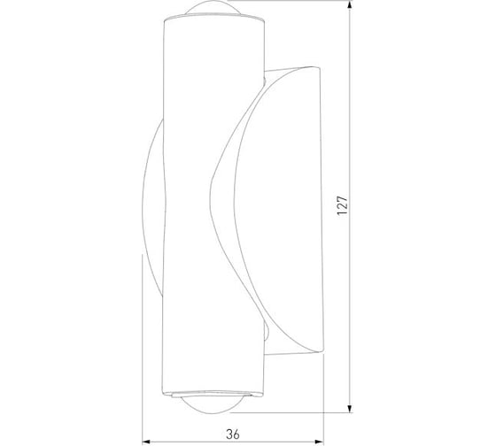 Настенный светодиодный светильник Elektrostandard 40109 LED Steel LED белый/сталь a055628