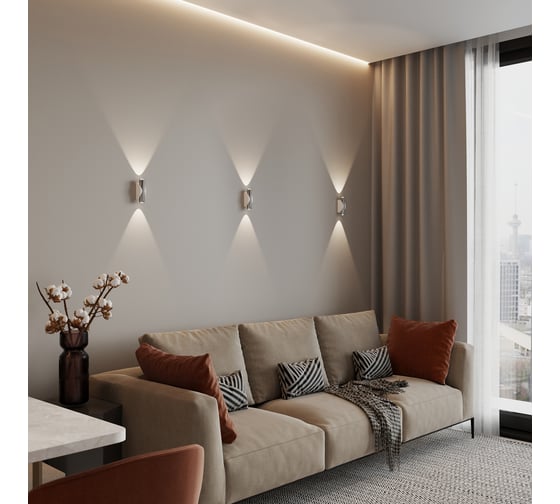 Настенный светодиодный светильник Elektrostandard 40109 LED Steel LED белый/сталь a055628