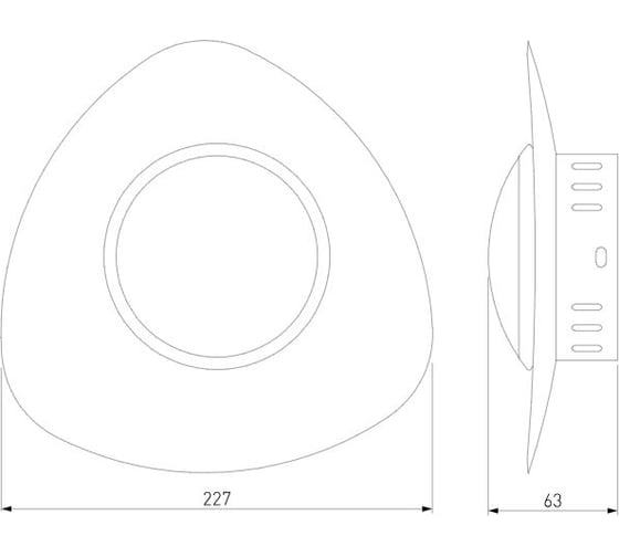 Настенный светильник Elektrostandard - 40151/1 LED белый a055786