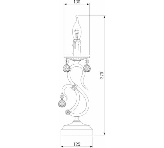 Настольный светильник Eurosvet 12505 1T античная бронза Strotskis 00000059676