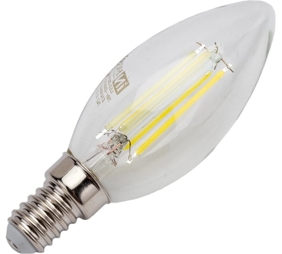 Светодиодная лампа IN HOME LED-СВЕЧА-deco 7Вт 230В Е14 6500К 630Лм прозрачная 4690612029665