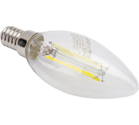 Светодиодная лампа IN HOME LED-СВЕЧА-deco 7Вт 230В Е14 6500К 630Лм прозрачная 4690612029665