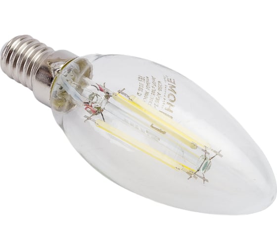 Светодиодная лампа IN HOME LED-СВЕЧА-deco 9Вт 230В Е14 6500К 1040Лм прозрачная 4690612030197