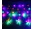 Гирлянда для дома Серпантин БАХРОМА 2,5м*0,9м 120 ламп LED, с насадками Звезда (6+6 шт), Мультицвет (можно соединять) 113-022 2
