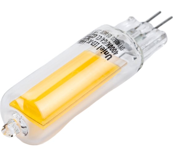 Светодиодная лампа Uniel 220, 6W, 4000K, G4, CL GLZ08TR картон LED-JC UL-00005066
