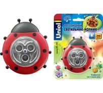 Светильник-ночник Uniel Божья Коровка, Red 3LED, 3AAA DTL-354 7717