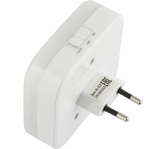 Светильник-ночник Uniel White Sensor 2хUSB DTL-321 UL-00007348
