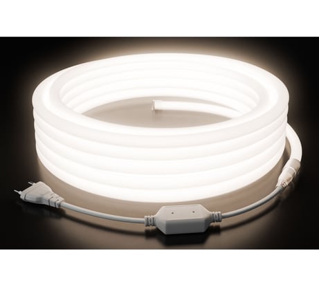 Комплект светодиодного неона Apeyron 220В, 6Вт/м, 300лм/м, 4000К, 144д/м, круглый, d=14, 10м, IP65 10-114
