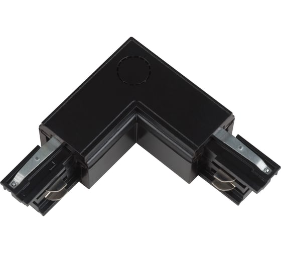 L-образный соединитель для шинопроводов Uniel трехфазный BLACK 1 POLYBAG UBX-A21 9763 1