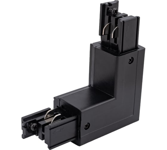 L-образный соединитель для шинопроводов Uniel трехфазный BLACK 1 POLYBAG UBX-A22 9766 1