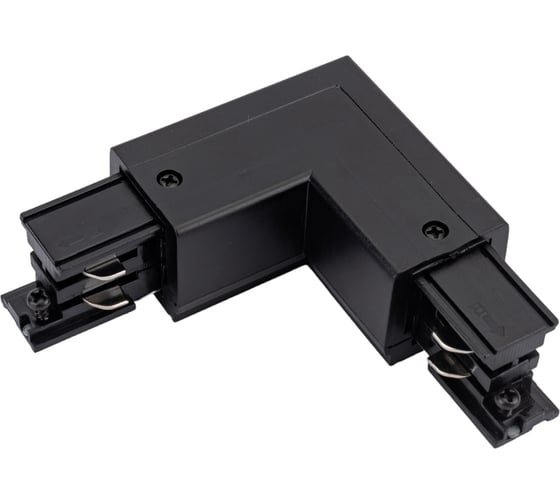 L-образный соединитель для шинопроводов Uniel трехфазный BLACK 1 POLYBAG UBX-A22 9766