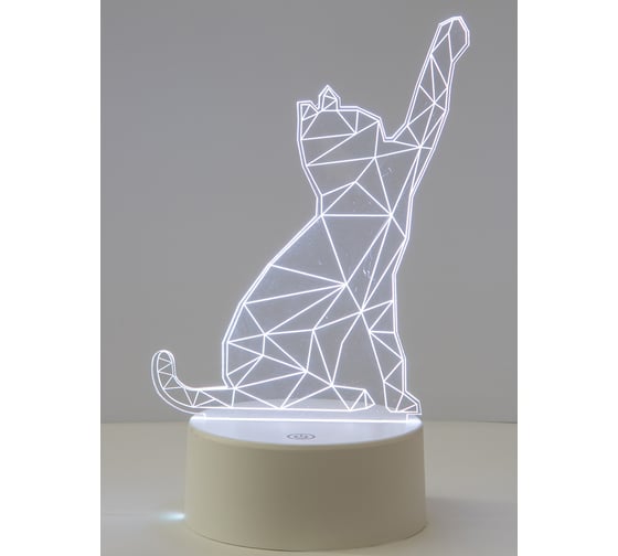 Декоративный светильник Uniel RGB 3AAA CATTY WHITE ULI-M501 UL-00007419