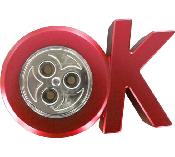 Светильник-ночник Uniel OK Red 3LED 3AAA DTL-355 07721