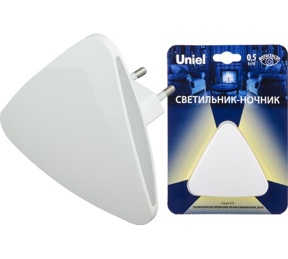 Светильник-ночник Uniel Треугольник White Sensor DTL-320 UL-00007223