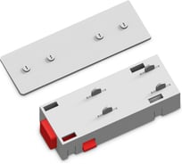 Коннектор питания Ambrella Light прямой с соединителем для шинопровода Magnetic 220V GL110гр.