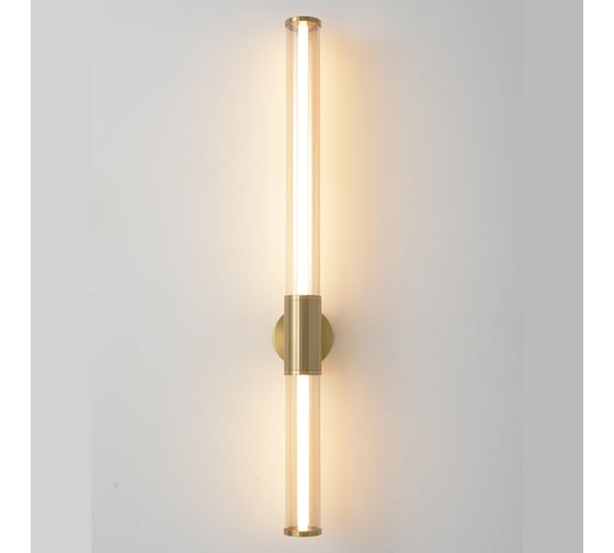 Настенный светодиодный светильник Crystal lux LINEUP AP18W LED BRASS 1