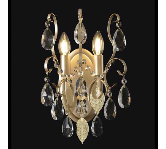 Бра Crystal lux ESMIRALDA AP2 GOLD 1
