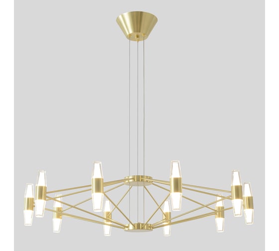 Подвесная светодиодная люстра Crystal lux DOROTEA SP10 GOLD 1