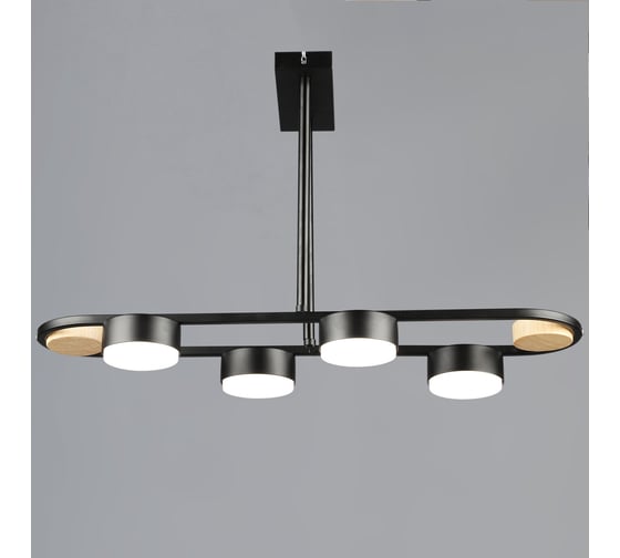 Потолочная люстра ReLuce 02760-0.3-04 BK+WOOD GX53 1