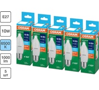 Набор ламп светодиодных OSRAM 5 шт LED Value свеча (B) 10Вт 6500К E27 4099854196300