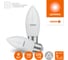 Набор ламп светодиодных Osram 5 шт LED Value свеча (B), 1000лм, 10Вт (замена 75Вт), 2700К, E27 4099854196195 11