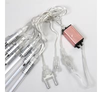 Гирлянда для улицы Серпантин Тающая сосулька 3, 0 м*50 см 288 лампы LED, IP-54, Синий (8 трубок) 725-519