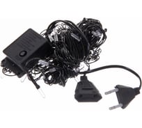 Гирлянда для дома Серпантин Кристаллы 5 м 36 ламп LED черный провод, 8 режим, IP-40, Белый (возможность соединения) 130-310