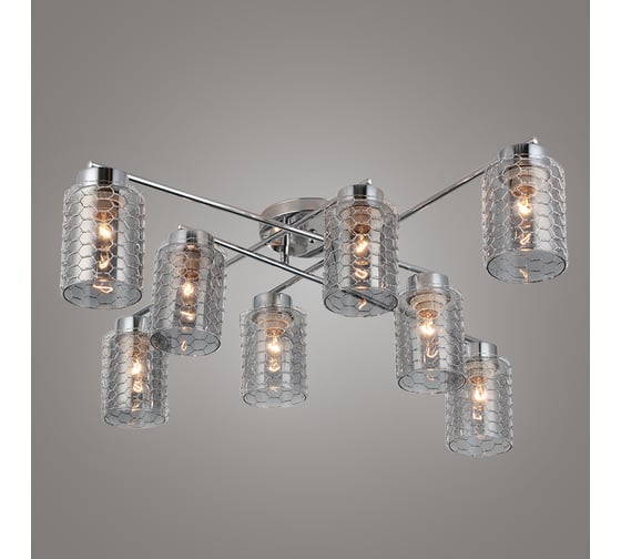 Люстра RITTER Modern 168/8 8хE27, 830x830x200мм, хром 52520 2