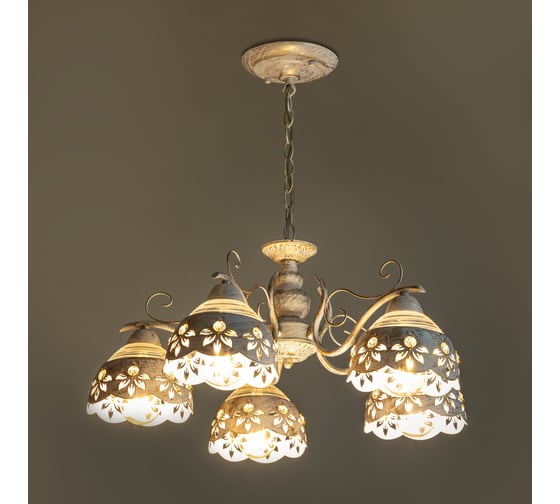 Люстра RITTER Romantic 156/5 5хE27, золото 52514 1