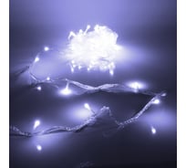 Гирлянда для дома Серпантин Bright light 9,5м 100 ламп LED прозрач.пров.,8 реж, IP-20, Белый (возможность соединения) 725-0045