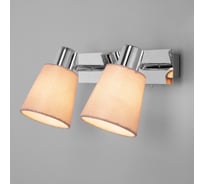 Настенный светильник Eurosvet 20080 2 хром бежевый a043750