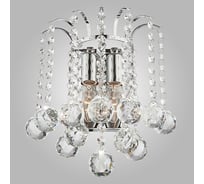 Настенный светильник Eurosvet 3299 2 хром прозрачный хрусталь Strotskis 00000079831