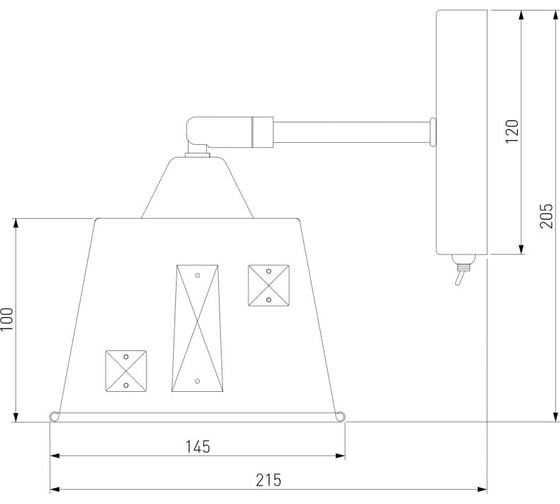 Настенный светильник Eurosvet 70105 1 шампань a044931