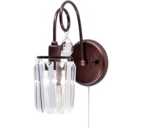 Бра хрустальное с выключателем Citilux Синди Коричневое CL330313