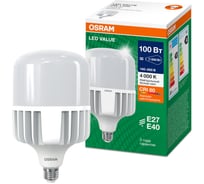 Лампа высокомощная светодиодная OSRAM LED HW T, 10000лм, 100Вт (замена 1000Вт), 4000К, Е27/Е40 4099854121722