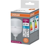 Лампа высокомощная светодиодная OSRAM LED HW T, 3000лм, 30Вт (замена 300Вт), 6500К, Е27 4099854121296