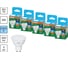 Набор ламп светодиодных Osram 5 шт LED Value PAR16, 600лм, 6Вт (замена 60Вт), 6500К, GU10 4099854319907 1