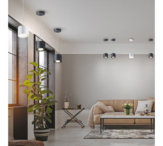 Накладной светодиодный светильник NOVOTECH длина провода 2м LED 15W 358793